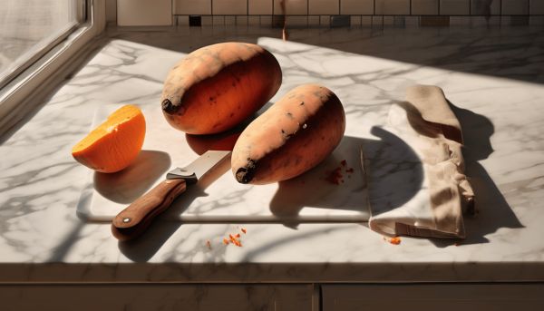 Évaluer la qualité d’une patate douce périmée
